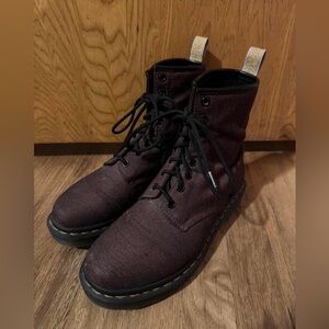Dr. Martens Dark Burgundy Lace-Up Boots
